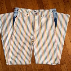 Wrangler Multicolor Striped Flare Jeans